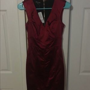 Red satin 00 Bebe dress